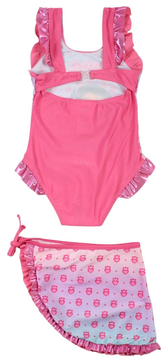 Costume con Pareo Gabby's Dollhouse Costume da Bagno Intero con Gonna Bambina - Gab36-0803