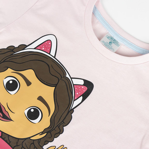 Pigiama Corto Estivo Gabby's Dollhouse T-Shirt e Pantaloncini Shorts in Cotone - 2062