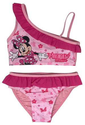 Costume con Pareo Minnie DISNEY Costume da Bagno Due Pezzi con Gonna Bambina - Min36-0587