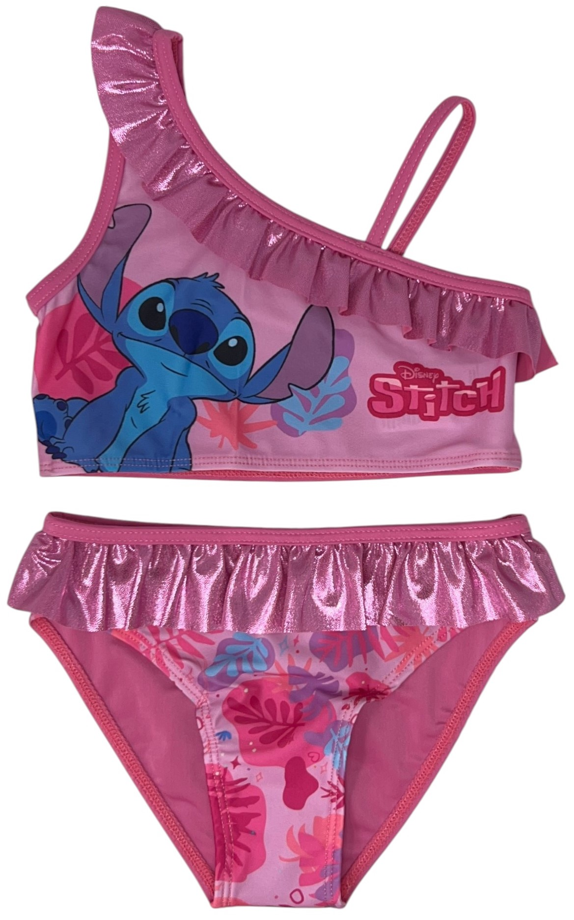Costume con Pareo Stitch DISNEY Costume da Bagno Due Pezzi con Gonna Bambina - Lil36-0593