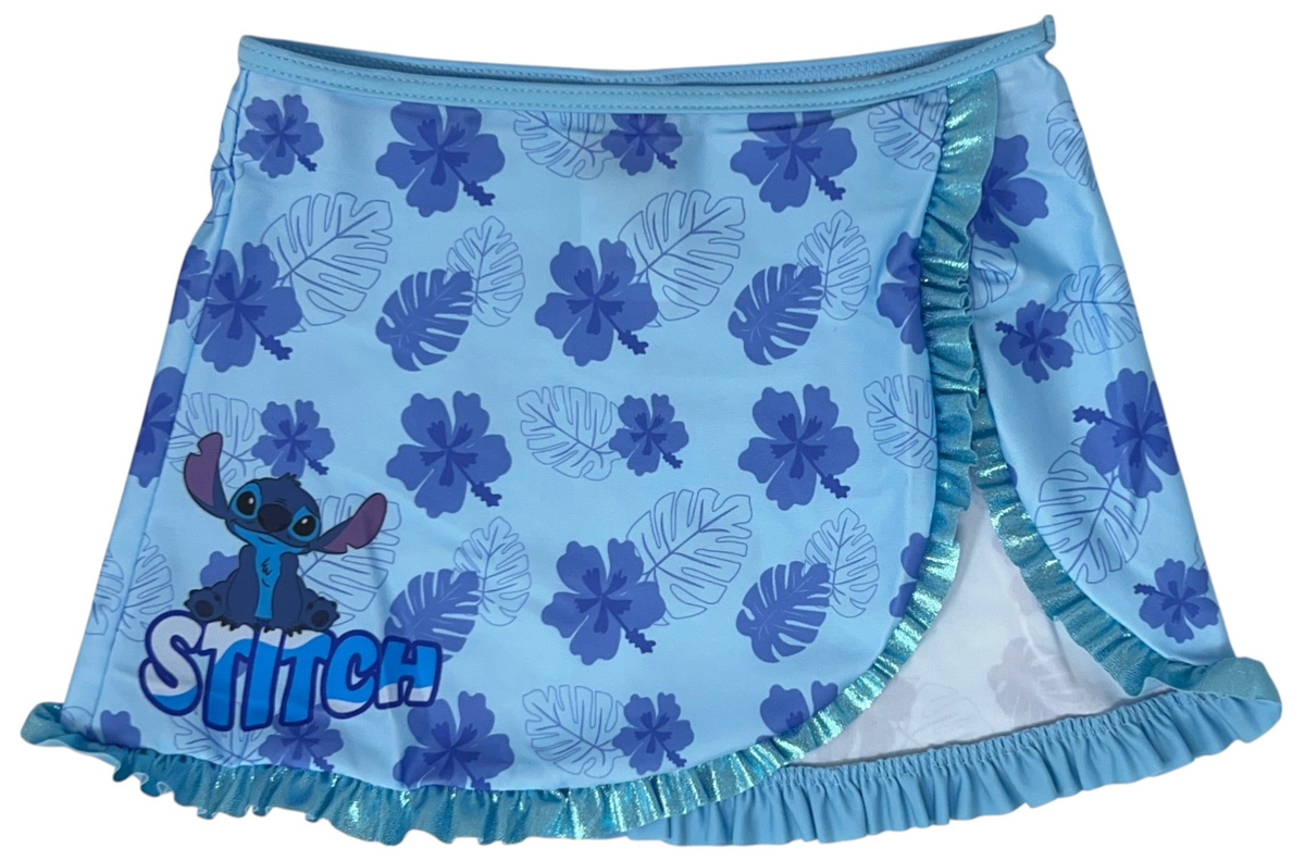 Costume con Pareo Stitch DISNEY Costume da Bagno Due Pezzi con Gonna Bambina - Lil36-0608