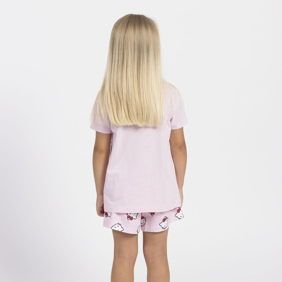 Pigiama Corto Estivo Hello Kitty Sanrio T-Shirt e Pantaloncini Shorts in Cotone - 2657