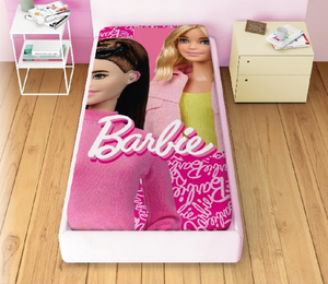 Trapuntino Doubleface Barbie Coperta Copriletto Trapuntato 100 Gsm Letto Singolo 170x250 CM - Bar1767