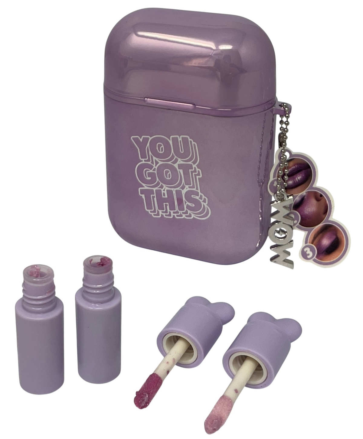 Gloss 3 in 1 Labbra Occhi Blush Due Colori per Bambine - Wow00133viola