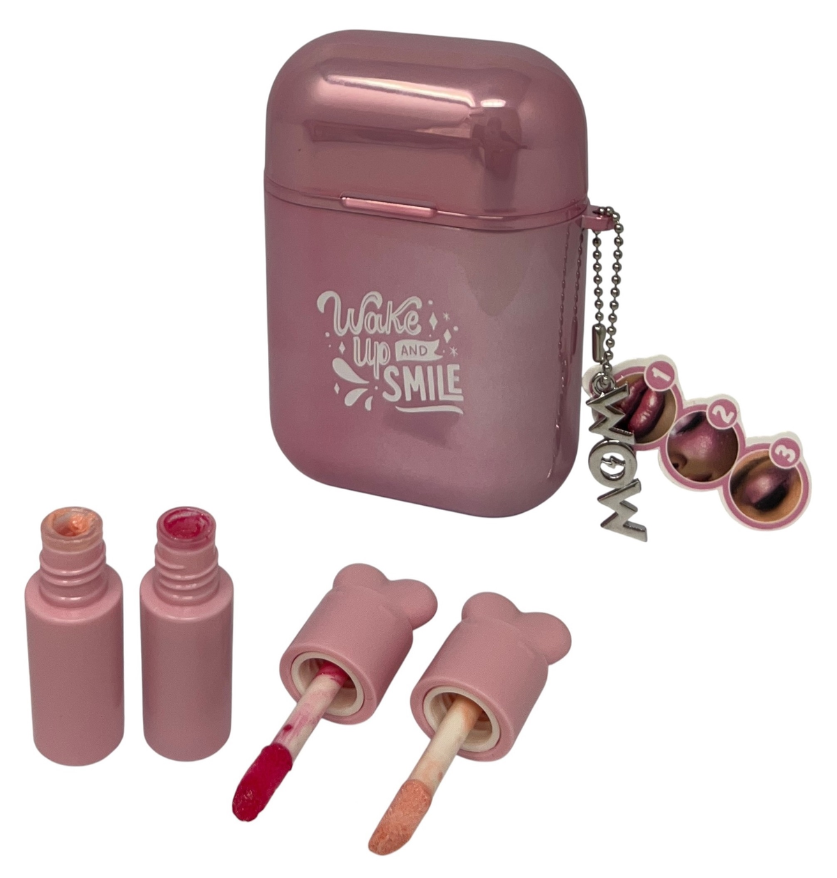 Gloss 3 in 1 Labbra Occhi Blush Due Colori per Bambine - Wow00133rosa