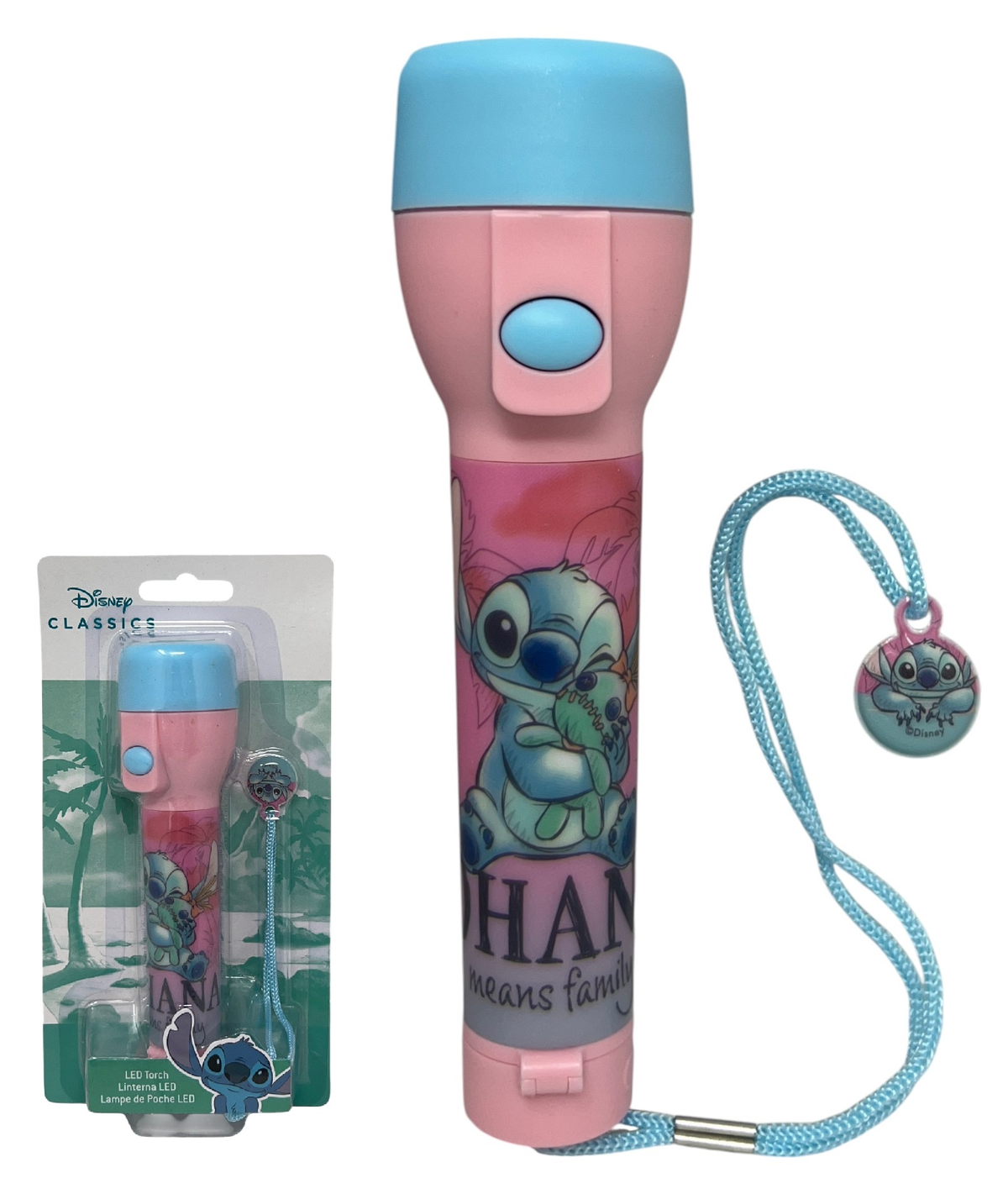 Torcia LED Stitch DISNEY a Batterie Confezione Regalo - St00047