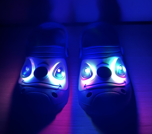 Ciabatte Luminose Stitch DISNEY Modello Crocs in Eva con Cinturino Bambino - 6808