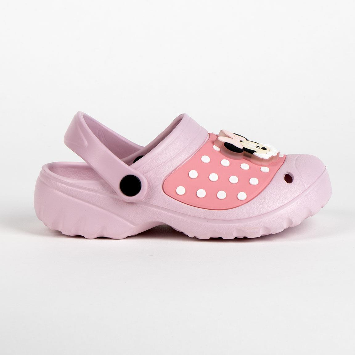 Ciabatte Luminose Minnie Mouse DISNEY Modello Crocs in Eva con Cinturino Bambina - 6810