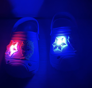Ciabatte Luminose Frozen DISNEY Modello Crocs in Eva con Cinturino Bambina - 6809