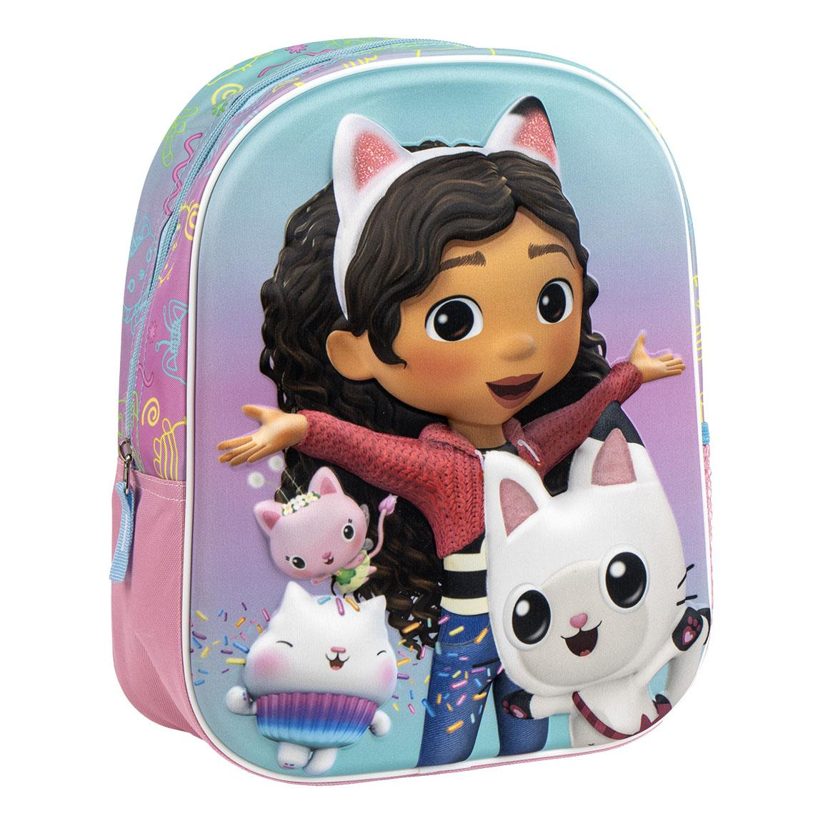 Zaino Asilo 3d Gabby's Dollhouse Borsa 32 CM per Scuola Materna da Passeggio - 5870
