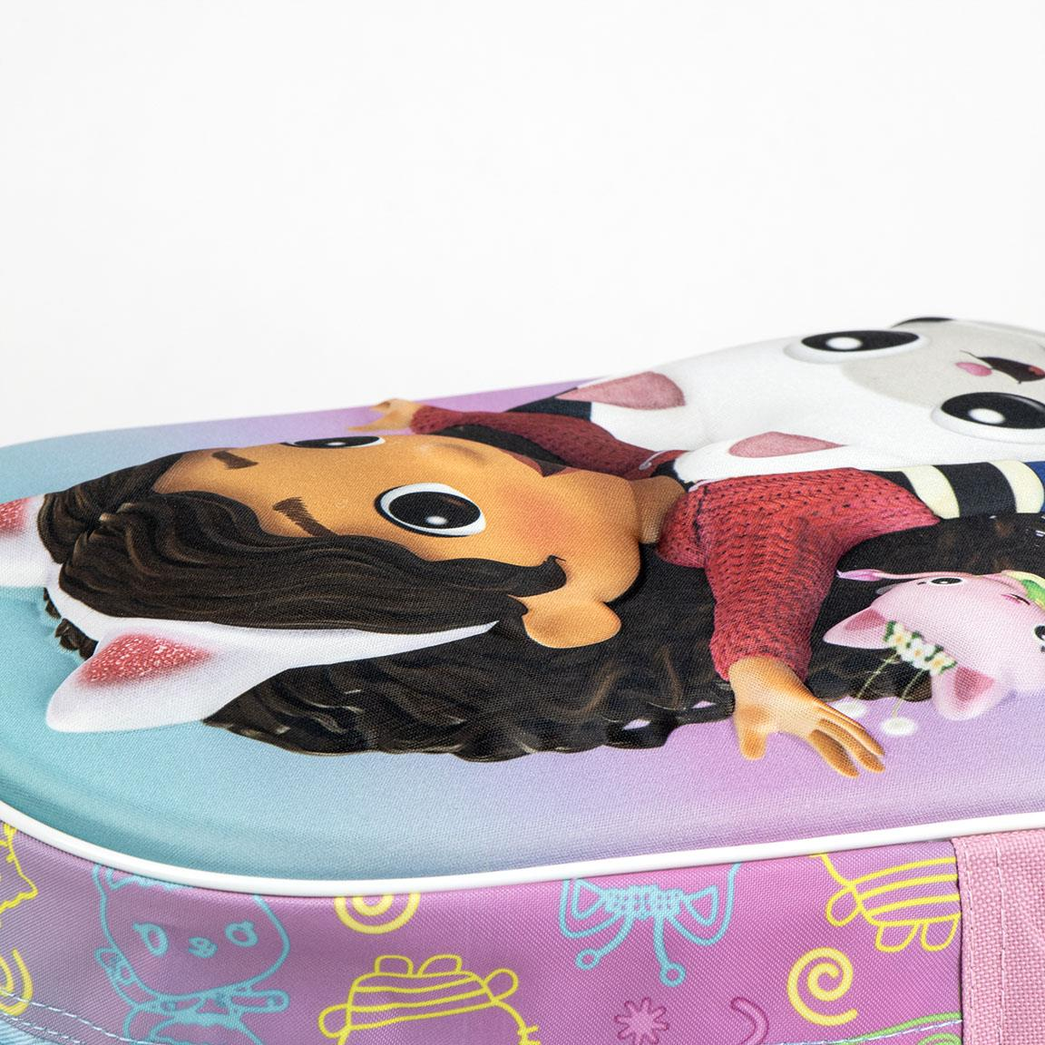 Zaino Asilo 3d Gabby's Dollhouse Borsa 32 CM per Scuola Materna da Passeggio - 5870