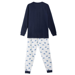 Pigiama Lungo Stitch DISNEY Maglia e Pantaloni in Misto Cotone Jersey Adulto - 2471