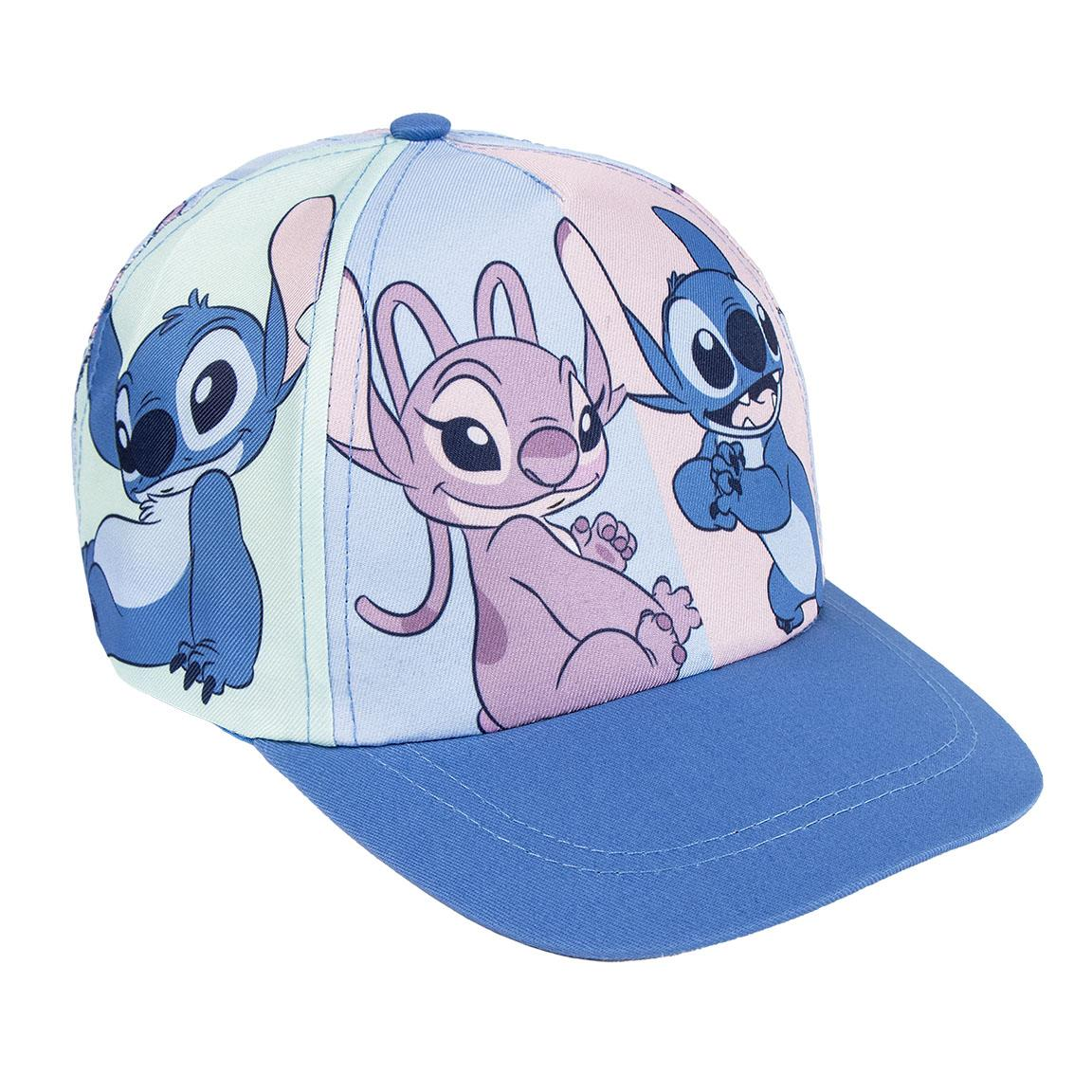 Cappello Stitch e Angel DISNEY Berretto Estivo con Visiera Regolabile Bambini 53 CM - 0438