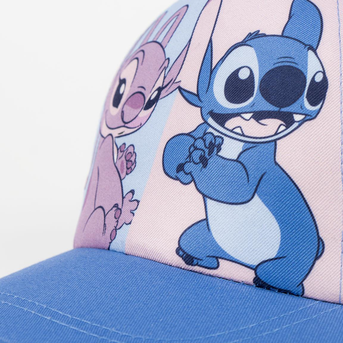 Cappello Stitch e Angel DISNEY Berretto Estivo con Visiera Regolabile Bambini 53 CM - 0438