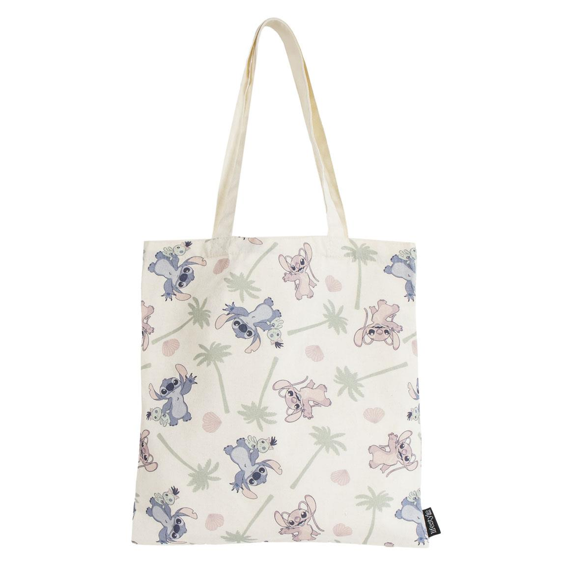 Borsa in Tela Stitch e Angel DISNEY Borsa Shopper Multifunzione Tote Bag- 5688