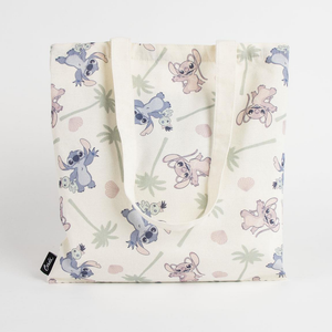 Borsa in Tela Stitch e Angel DISNEY Borsa Shopper Multifunzione Tote Bag- 5688