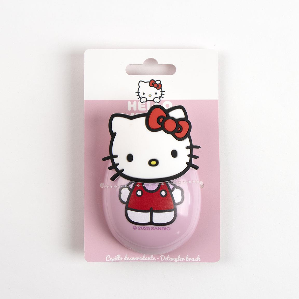 Spazzola Scioglinodi Hello Kitty per Districare i Capelli 9 CM Applicazione 3d - 3291