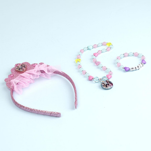 Set Accessori Principesse DISNEY Bracciale Collana Cerchietto con Diadema - 2220
